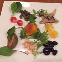 Side Dish with vegetables for the Udon at Mominoki House in Tokyo