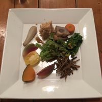 Veggie plate at Mominoki House in Tokyo