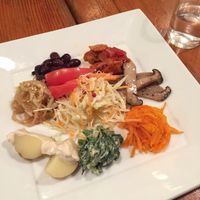 vege dish as part of set C at Mominoki House in Tokyo