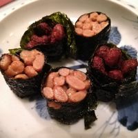 Fried natto rolls at Mominoki House in Tokyo