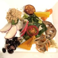 Vegetables at lunch at Mominoki House in Tokyo