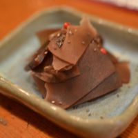 Sweet red-bean jelly at Mominoki House in Tokyo