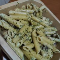 Penne pasta with mushrooms and garlic at Gems in Mellieha