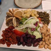 Shared vegan platter at Gems in Mellieha