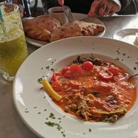 Tofu vegetable lasagne at Gems in Mellieha