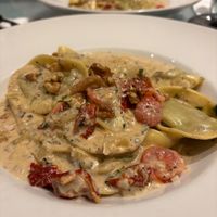 Homemade mushroom ravioli  at Gems in Mellieha