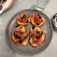 The traditional bruschetta  at Gems in Mellieha