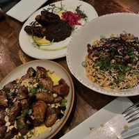 Carrots were good, Dan Dan noodles were just okay, potatoes were okay  at Vedge in Philadelphia