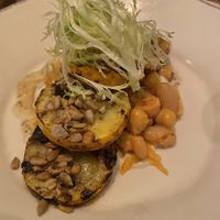 Squash and white beans  at Vedge in Philadelphia