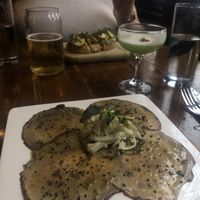 Portobello carpaccio   at Vedge in Philadelphia