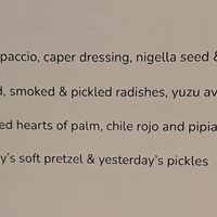 Small plates  at Vedge in Philadelphia