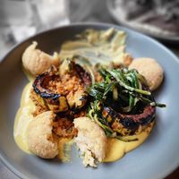 Croquettes with squash and quinoa   at Vedge in Philadelphia