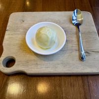 Calamansi sorbet - delicious  at Vedge in Philadelphia