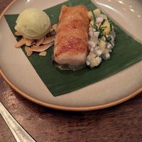 I don't know the name of this dessert but it tasted like flan. It was delicious. at Vedge in Philadelphia