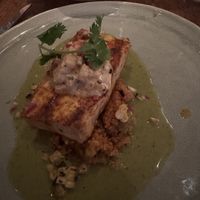 Blackened tofu with refried quinoa   at Vedge in Philadelphia