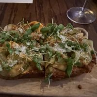 Summer squash toast  at Vedge in Philadelphia