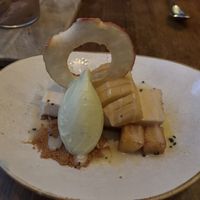 Pink Lady Cheesecake with Rosemary Ice Creamm  at Vedge in Philadelphia