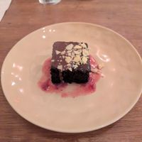 Mirror cake at Vedge in Philadelphia