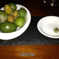 mixed green olives, fennel and preserved lemon at Vedge in Philadelphia