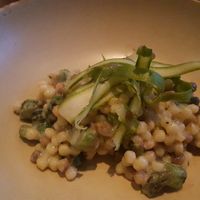 asparagus pilaf at Vedge in Philadelphia