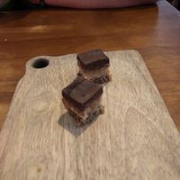 Chocolate peanut butter with pretzel bottom. Heaven  at Vedge in Philadelphia