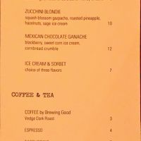 Deserts  at Vedge in Philadelphia