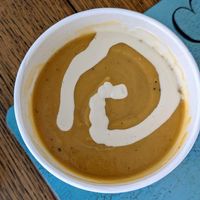 Sweet potato soup at Plant Craft Kitchen in St Louis