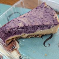 Blueberry cheesecake at Plant Craft Kitchen in St Louis