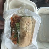 Tofu bahn mi sandwichh  at Plant Craft Kitchen in St Louis