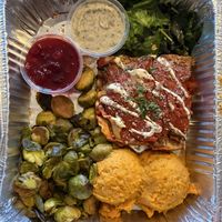 pumpkin lasagna meal!  at Plant Craft Kitchen in St Louis