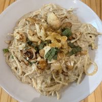 cauliflower cacio e pepe!  at Plant Craft Kitchen in St Louis