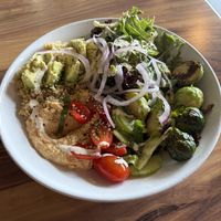 mediterranean hummus quinoa bowl!  at Plant Craft Kitchen in St Louis