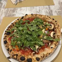 Vegano pizzaa  at La Lanterna in Lanzarote