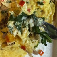 Inside the omelette   at The Hard Bean Brunch Co in Port Moody