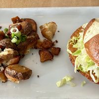 Cauliflower Burger  at The Hard Bean Brunch Co in Port Moody