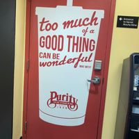 Sign at Purity Ice Cream in Ithaca