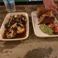 Jackfruit empanadas chilie cauliflower bites  at Fitz on 4th in Philadelphia