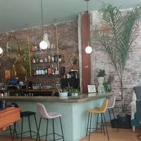 I am always a fan of bar hooks for bags and head planters, lol at Fitz on 4th in Philadelphia