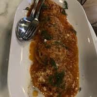 Garlic & parsnip ravioli   at Fitz on 4th in Philadelphia