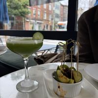 Spicy pickles and emerald fox   at Fitz on 4th in Philadelphia