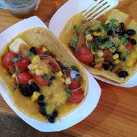 2 fried zucchini tacos at City Tacos in San Diego