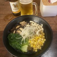 Vegan mushroom ramen  at Lust Ramen in Bangkok