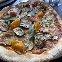 Vegan pizza  at The George in Hathersage