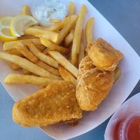 Fish and chips at Tabay's Mindful Kitchen in Kahului