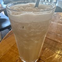 Iced coffee with plant based milk  at Meneer Nilsson in Goes