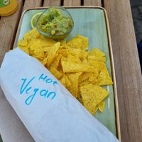 Hot Burritto in vegan mit Nachos. at ClimeX Burritos in Melsungen