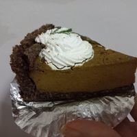 Gluten-free pumpkin pie at Nini's Homemade Vegan in Chiang Mai