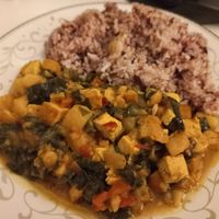 Aloo Burmese Curry at Nini's Homemade Vegan in Chiang Mai