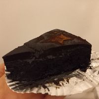 Choc cake (melt in the mouth yummy!) at Nini's Homemade Vegan in Chiang Mai