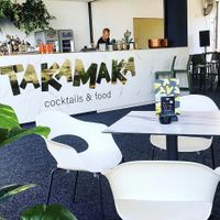 bar set up  at Takamaka in Piran
